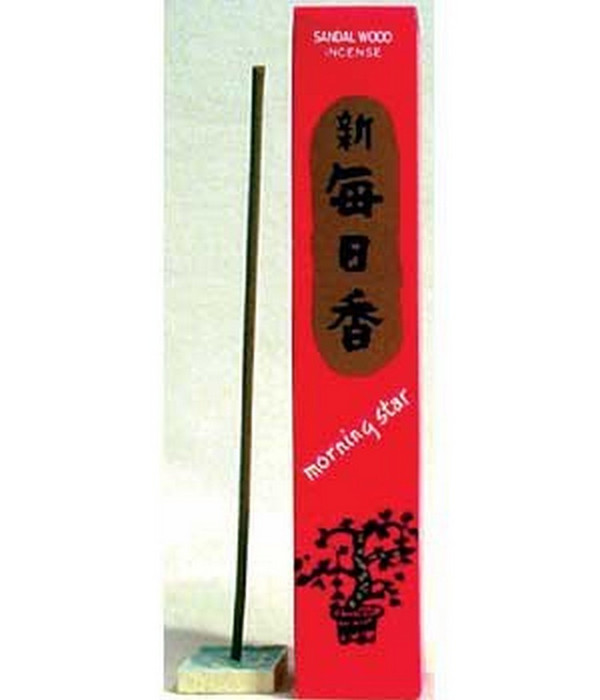 Morning Star Sandalwood Incense 50 Sticks and Holder