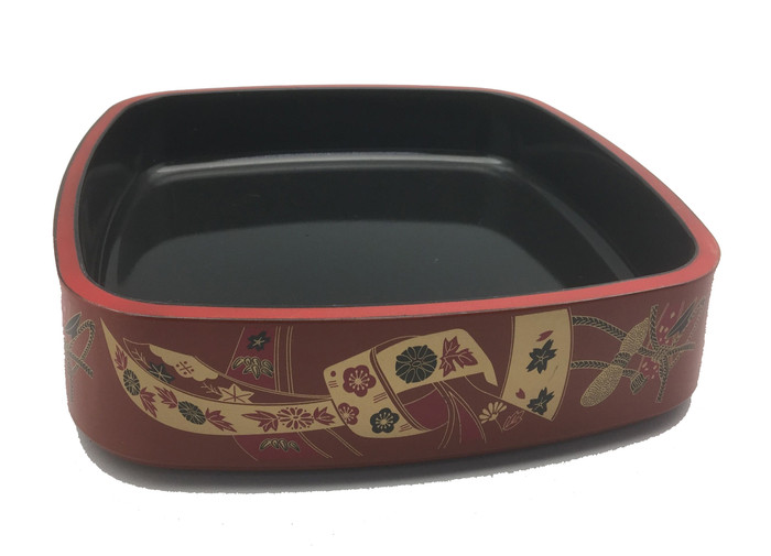 Sushi Serving Tray Plate Sashimi Platter Dish Japanese Plastic Lacquered Sushi Oke Hangiri, 11.5 inch Sushi Serving Tray Plate Sashimi Platter Dish Japanese Plastic Lacquered Sushi Oke Hangiri, 11.5 inch