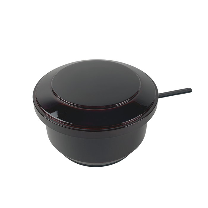 Rice Serving Bowl with Lid Rice Paddle Spoon Japanese Ohitsu Container Serving 2-3 People