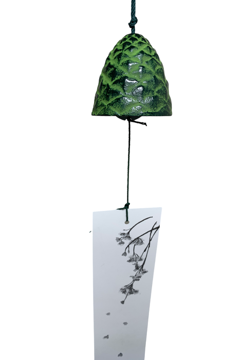 Japanese Cast Iron Pinecone Shaped Wind Chimes Made in Japan