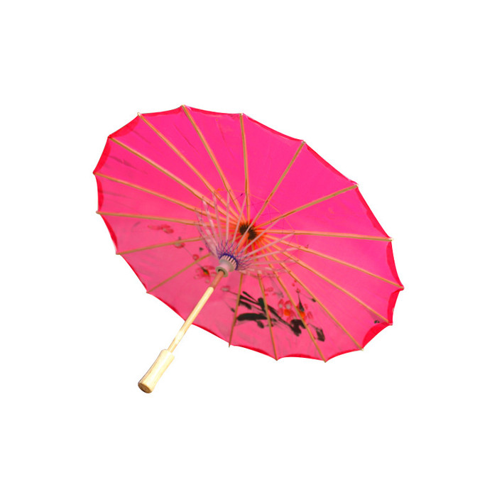 6 Pack Hot Pink Nylon Umbrella Parasol Photography Dance 32 in Adult Size