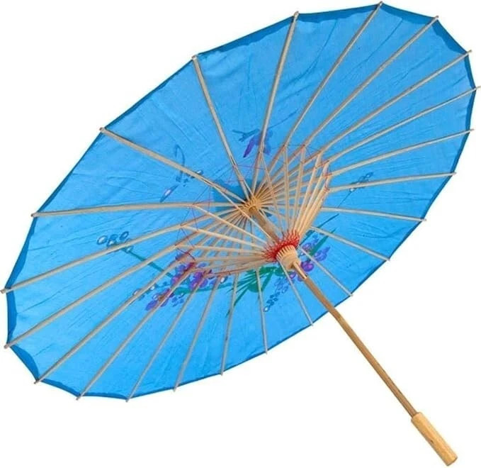 6 Pack Blue Nylon Umbrella Parasol Photography Dance 22 in Kid Size