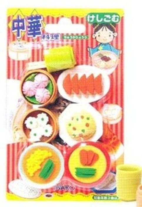 Iwako Japanese Chinese Foods Eraser Set (38338)