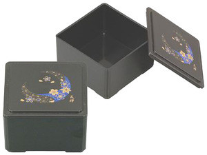 Plastic Yuzen Bento Box Sakura Square B