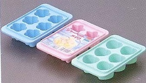 Set of 3 Ice Cube Tray Sakura Star Heart Shape