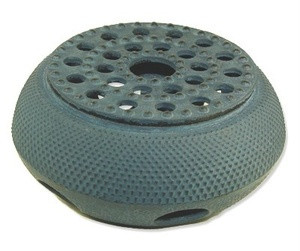 Cast Iron Teapot Warmer 6in Blue