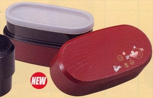 Usagi Lunch Bento Box 2 Tiers Red