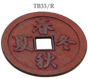 Kanji Cast Iron Teapot Trivet Burgundy