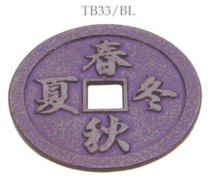Kanji Cast Iron Teapot Trivet Blue