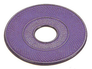 Hobnail Cast Iron Teapot Trivet Blue