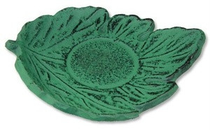 Green Cast Iron Teacup Saucer