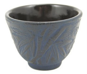Blue Bamboo Cast Iron Teacup