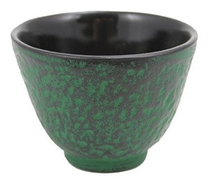 Green Cast Iron Teacup