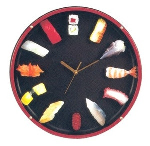 Large Plastic Round Sushi Clock
