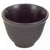Hobnail Cast Iron Teacup Black