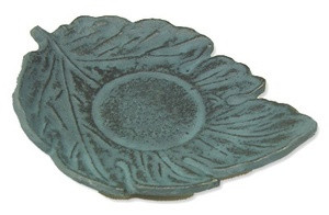 Cast Iron Teacup Saucer Blue