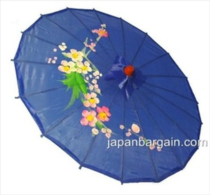 Blue Asian Parasol 22in