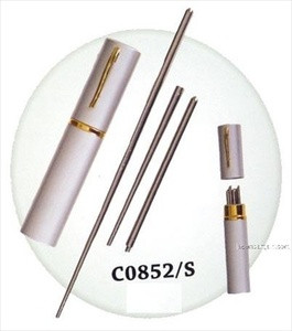 Travel Chopsticks with Case Reusable Chinese Korean Japanese Stainless Steel Portable Chop Sticks Light Weight Dishwasher Safe