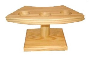 Wooden Temaki Hand Roll Stand 3 Holes