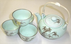 Porcelain Tea Set Bamboo 28oz