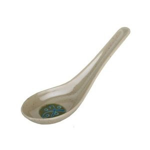 Green Melamine Soup Spoon 5.5in L