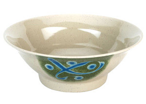 Green Melamine Ramen Noodle Bowl 8in