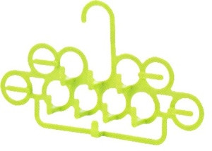 Japanese Plastic Tie Belt Hanger Lime Color