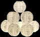 Bamboo Paper Lantern Set w/ Light