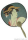 Geisha Paper Hand Fan w/ Wooden Handle #6