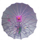 Purple Transparent Chinese Parasol 22in
