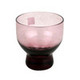 Glass Cold Sake Cup Clear Purple