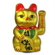 Beckoning Ceramic Maneki Neko Lucky Cat 11in