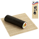 Sushi Roller Bamboo Sushi Rolling Mat – 10.5 Inch Square, Natural Bamboo Sushi Rolling Maker
