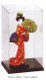 Japanese Plastic Doll Display Case 10.5x17.25in