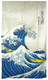 Noren Doorway Curtain Great Wave 33x59in