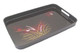 Japanese Butterfly Plastic Lacquer Dinner Serving Tray 19x12in