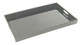 Black Japanese Plastic Lacquer Dinner Serving Tray 19x12in