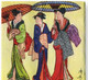 Japanese Geisha Paper Wallet Bi-Fold #06