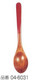 Japanese Wooden Spoon Red Handle 5-3/4in
