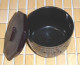 Set of 2 Japanese Rice Bowls with Lid Plastic Lacquered Miso Soup Bowls Made in Japan