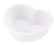 Japanese Heart Shape Basin Tub Leaf Series White