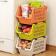Japanese Stackable Storage Bin – Kitchen Pantry Organizer, Food Basket for Fruits, Potatoes, Condiments & Spices, Made in Japan Japanese Stackable Storage Bin – Kitchen Pantry Organizer, Food Basket for Fruits, Potatoes, Condiments & Spices, Made in Japan