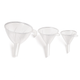 Set of 3 Japanese Funnels – Mini and Small Melamine Funnels for Liquid and Dry Ingredients, Colors May Vary, BPA-Free, Made in Japan