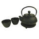 Cast Iron Tea Set 24oz Hobnail Black