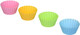 Set of 4 Reusable Silicone Cupcake Baking Cups BPA Free Non-Stick Muffin Liners Molds Sets Food-Grade Cups Set of 4 Reusable Silicone Cupcake Baking Cups BPA Free Non-Stick Muffin Liners Molds Sets Food-Grade Cups