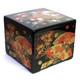 Jubako Stack Box 3 Tiers Black Fan