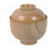 Wooden Rice Miso Soup Bowl with Lid