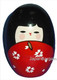 Red Matryoshka Kokeshi Nesting Doll