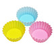 Round Shape Silicon Food Cup for Bento Box 3pc