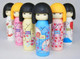 6 pieces Iwako erasers - Kokeshi Doll (Color May Vary)